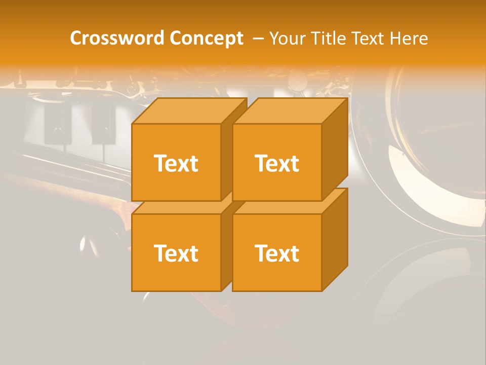 Musikschule Spiegelnd Key PowerPoint Template