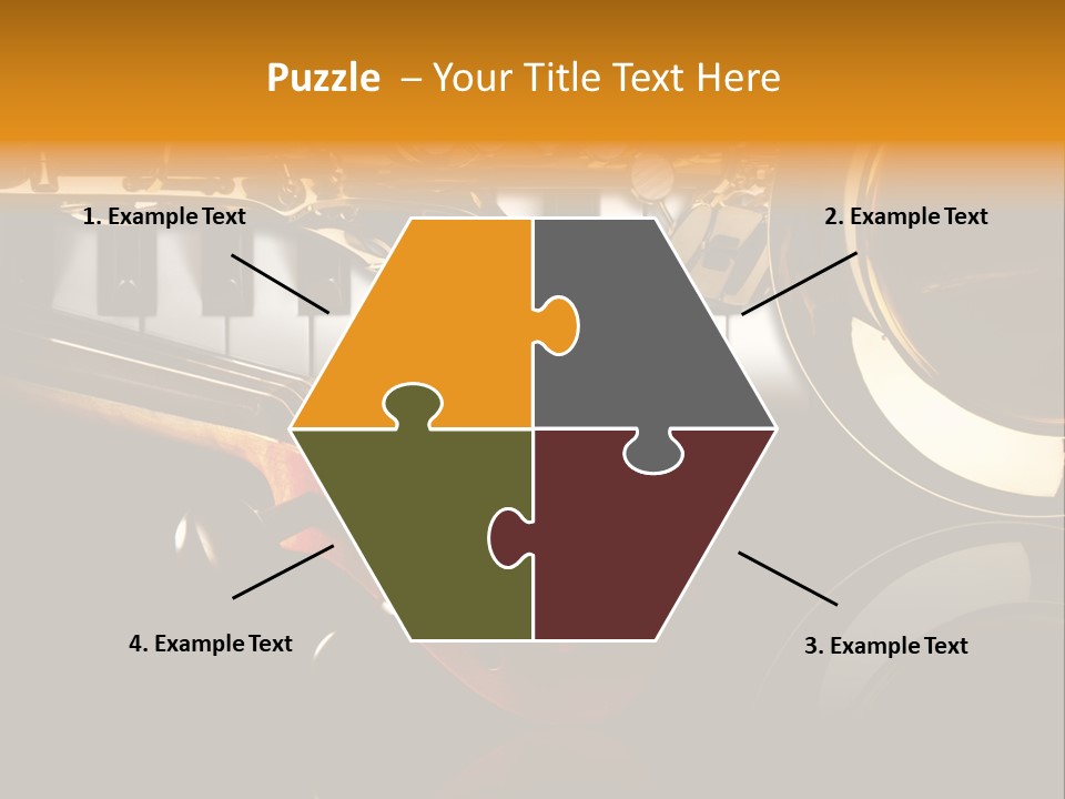 Musikschule Spiegelnd Key PowerPoint Template