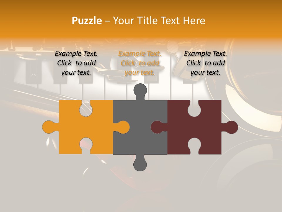 Musikschule Spiegelnd Key PowerPoint Template