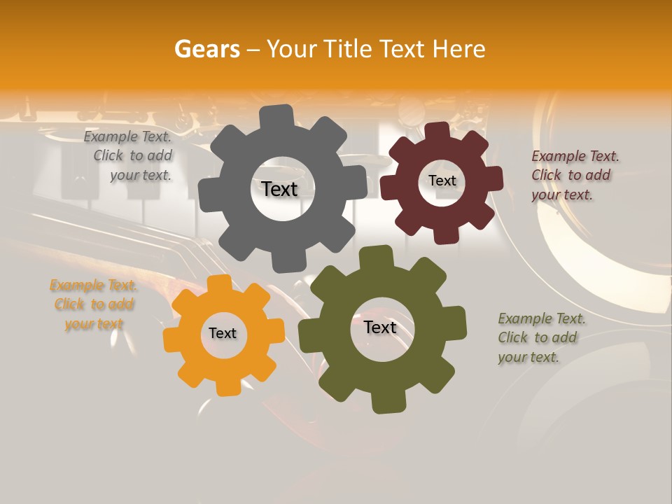 Musikschule Spiegelnd Key PowerPoint Template