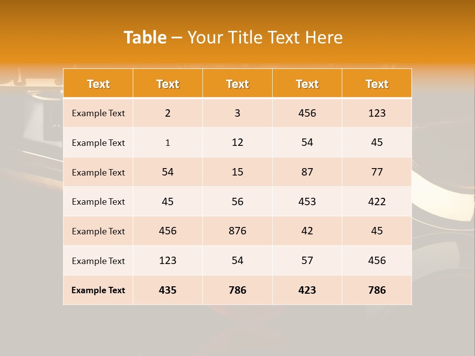 Musikschule Spiegelnd Key PowerPoint Template
