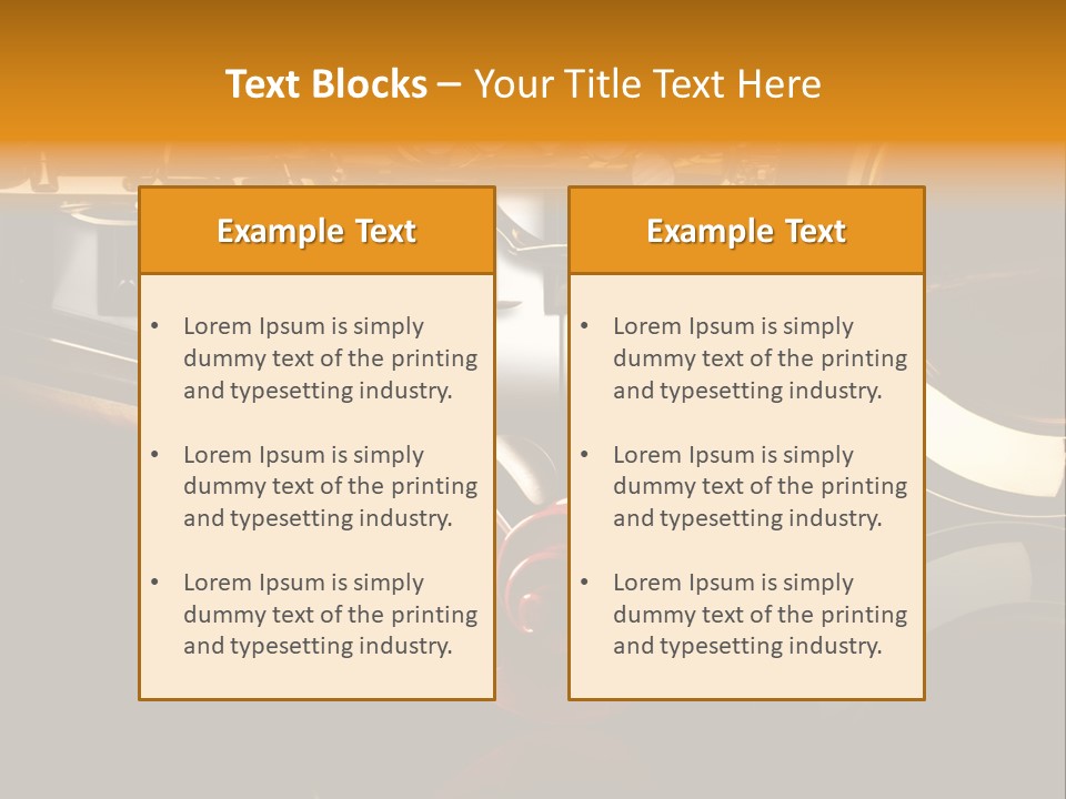 Musikschule Spiegelnd Key PowerPoint Template