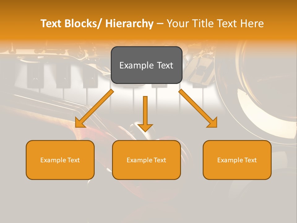 Musikschule Spiegelnd Key PowerPoint Template