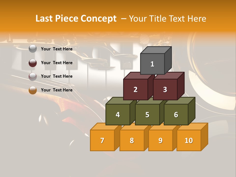 Musikschule Spiegelnd Key PowerPoint Template