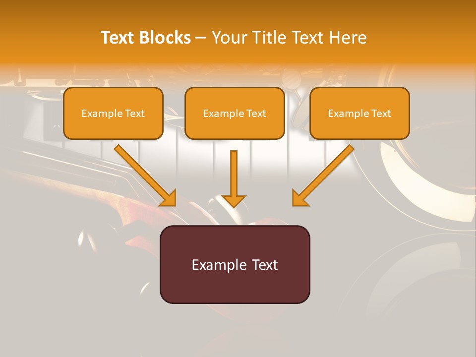 Musikschule Spiegelnd Key PowerPoint Template