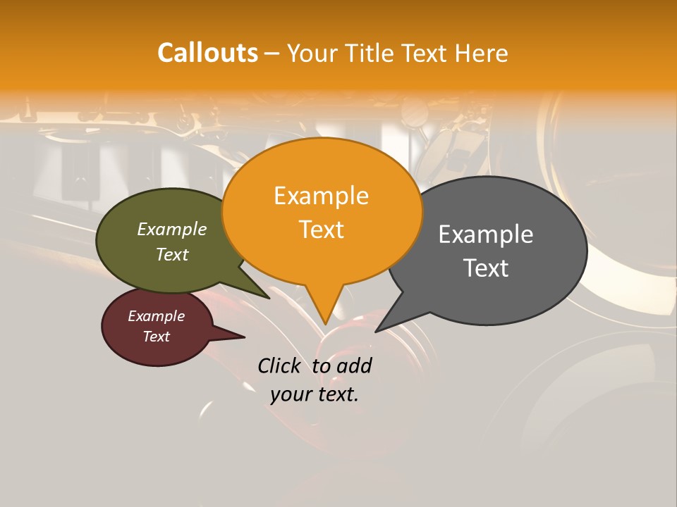 Musikschule Spiegelnd Key PowerPoint Template