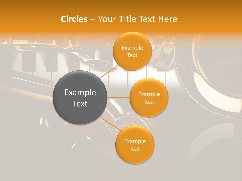 Musikschule Spiegelnd Key PowerPoint Template