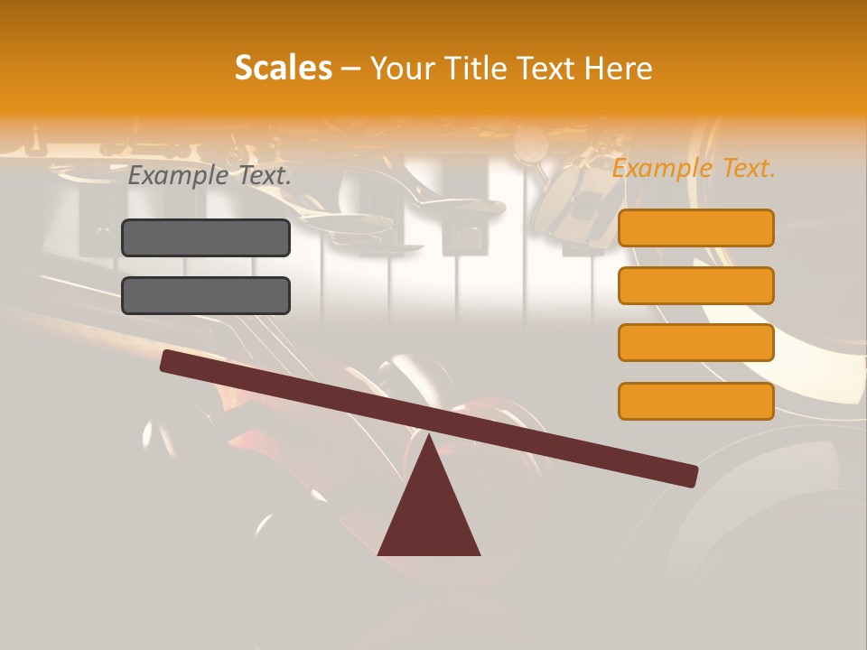 Musikschule Spiegelnd Key PowerPoint Template