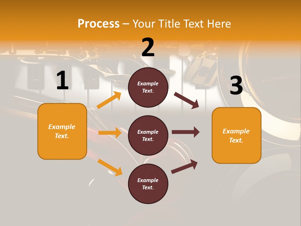 Musikschule Spiegelnd Key PowerPoint Template