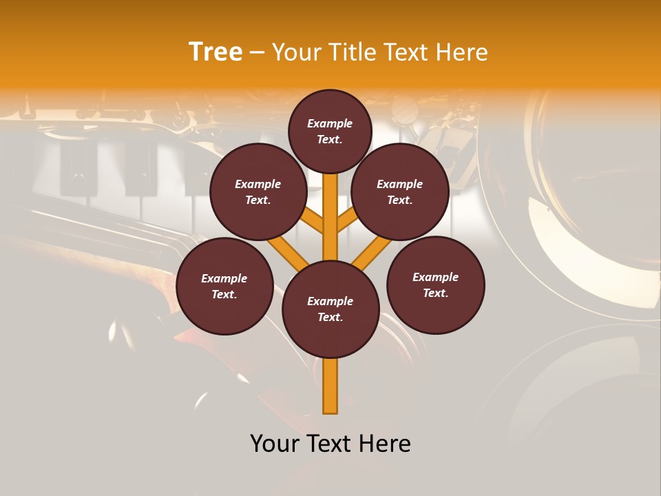 Musikschule Spiegelnd Key PowerPoint Template