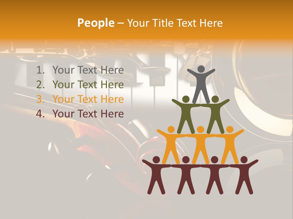 Musikschule Spiegelnd Key PowerPoint Template