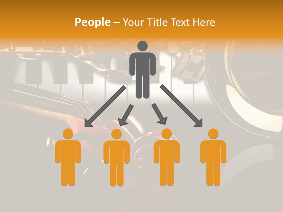 Musikschule Spiegelnd Key PowerPoint Template