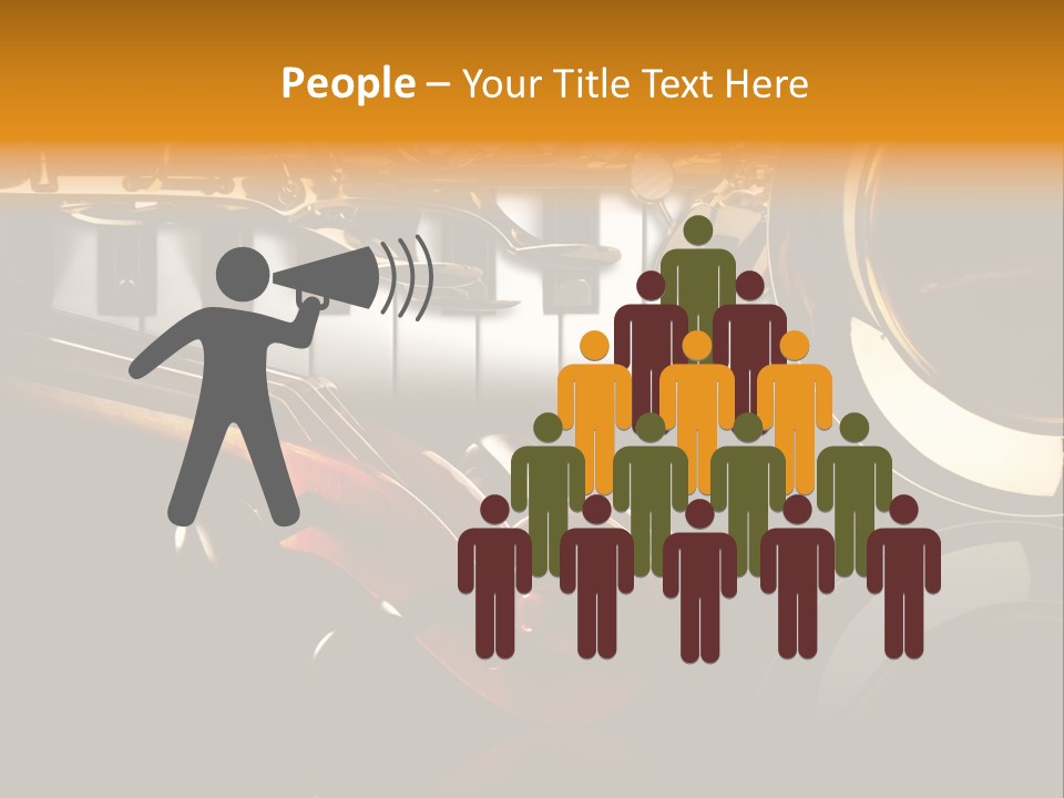 Musikschule Spiegelnd Key PowerPoint Template