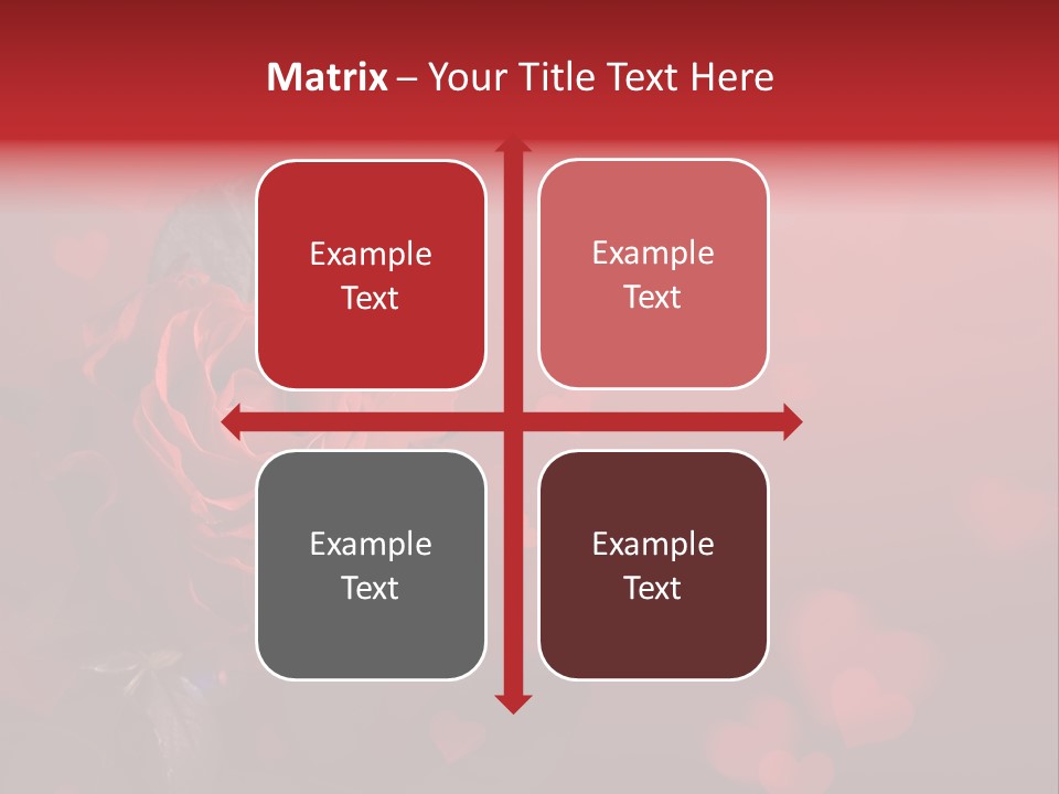 Event Valentine's Flower PowerPoint Template