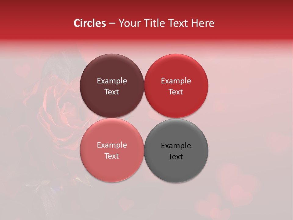 Event Valentine's Flower PowerPoint Template