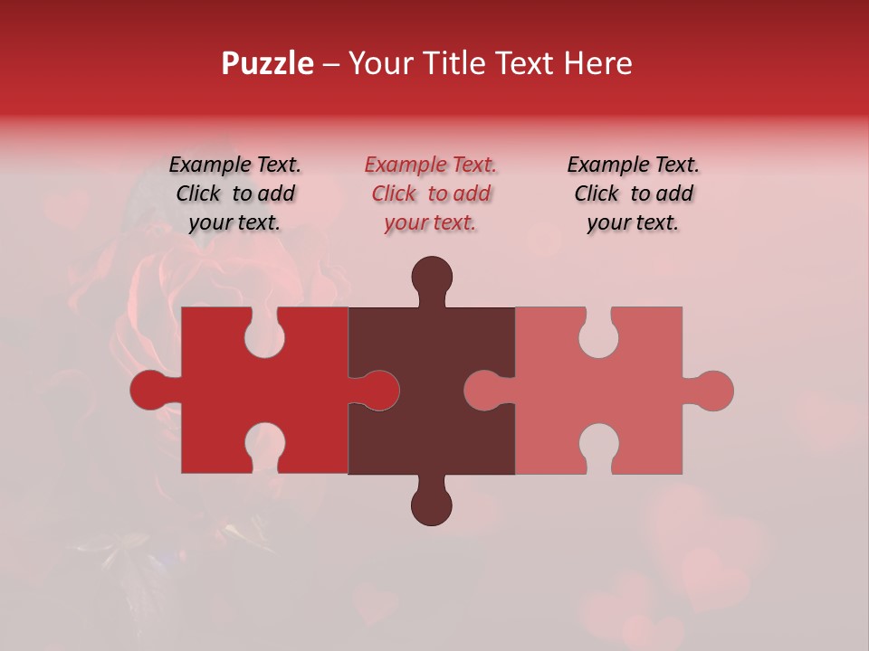 Event Valentine's Flower PowerPoint Template