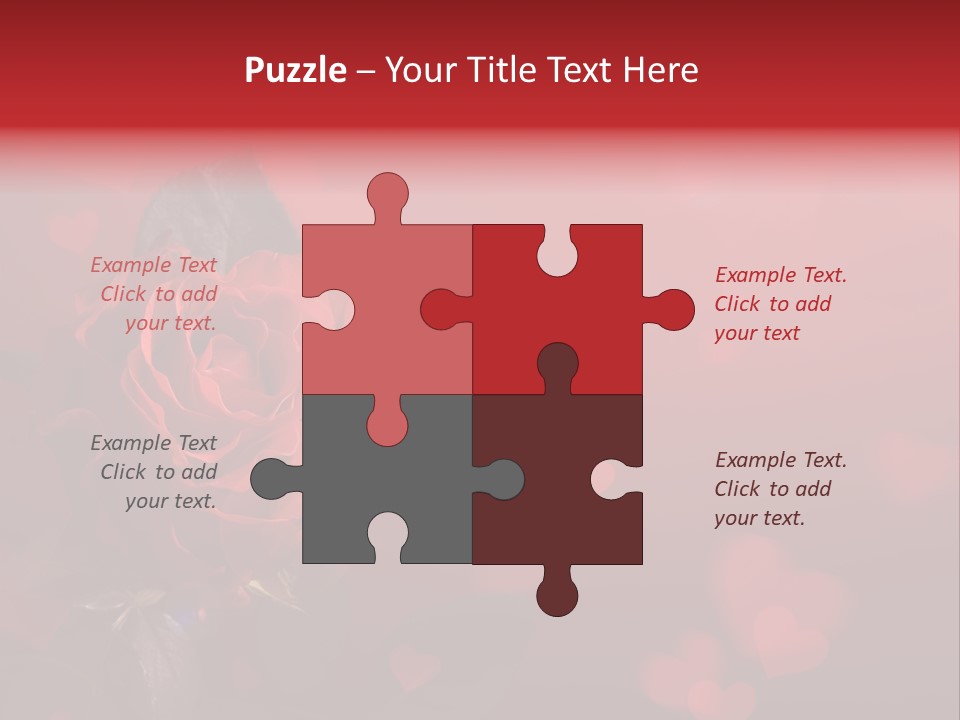 Event Valentine's Flower PowerPoint Template