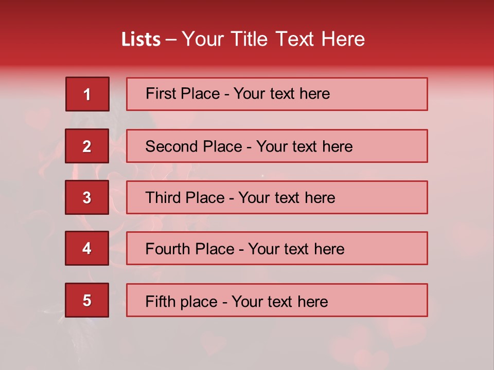 Event Valentine's Flower PowerPoint Template