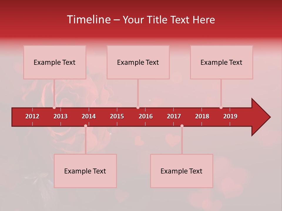 Event Valentine's Flower PowerPoint Template