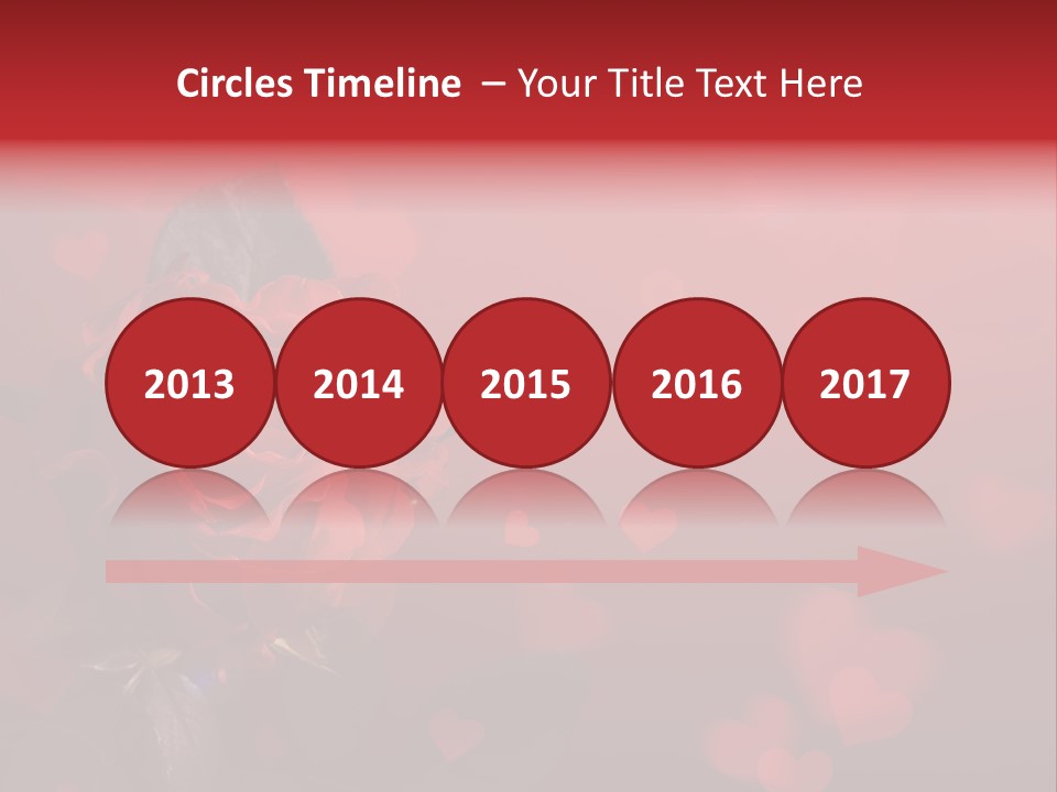 Event Valentine's Flower PowerPoint Template