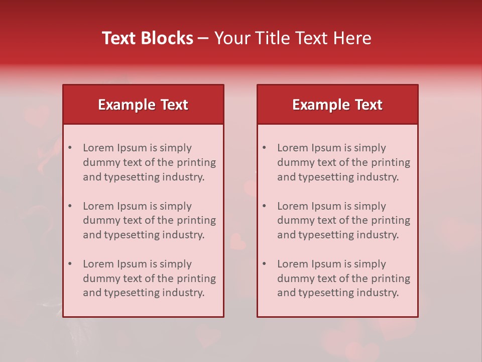 Event Valentine's Flower PowerPoint Template
