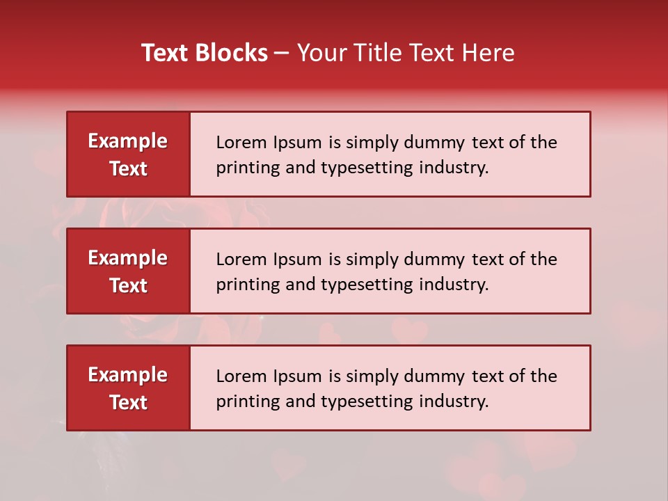 Event Valentine's Flower PowerPoint Template