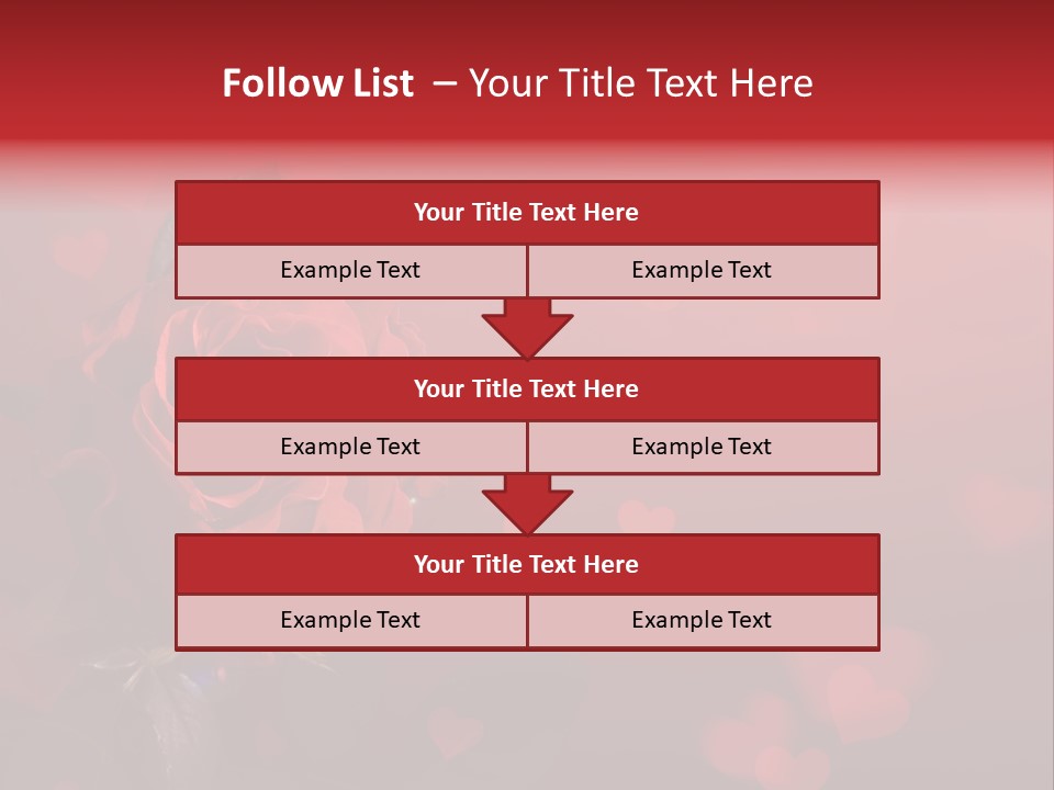 Event Valentine's Flower PowerPoint Template