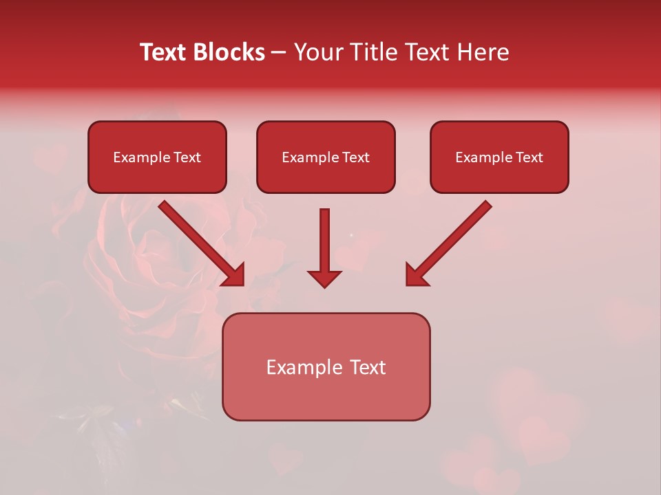 Event Valentine's Flower PowerPoint Template