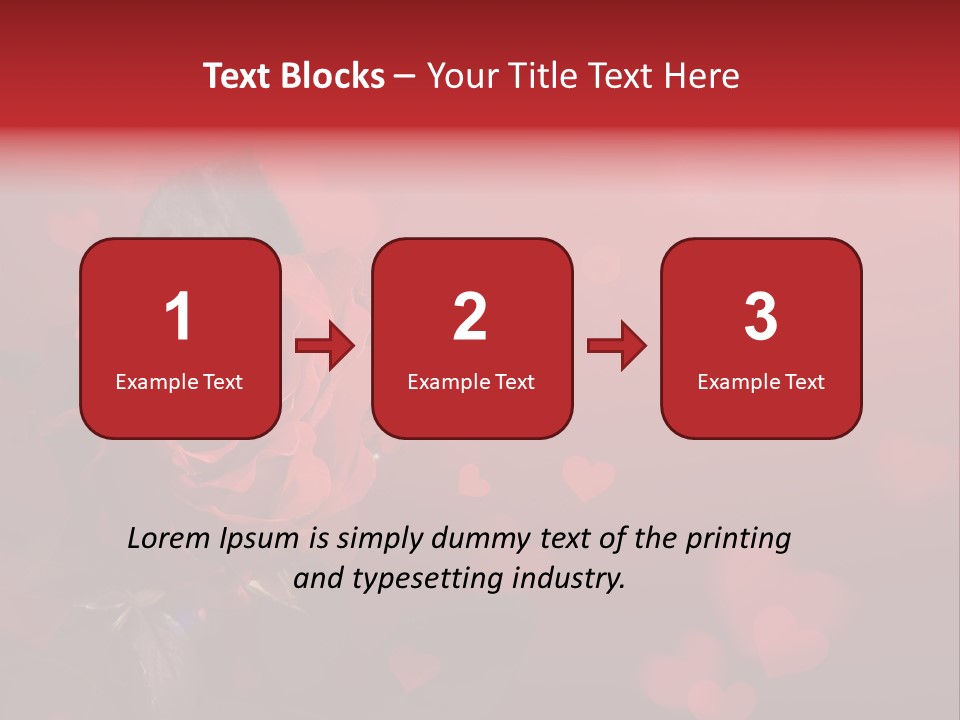 Event Valentine's Flower PowerPoint Template