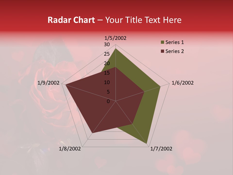 Event Valentine's Flower PowerPoint Template