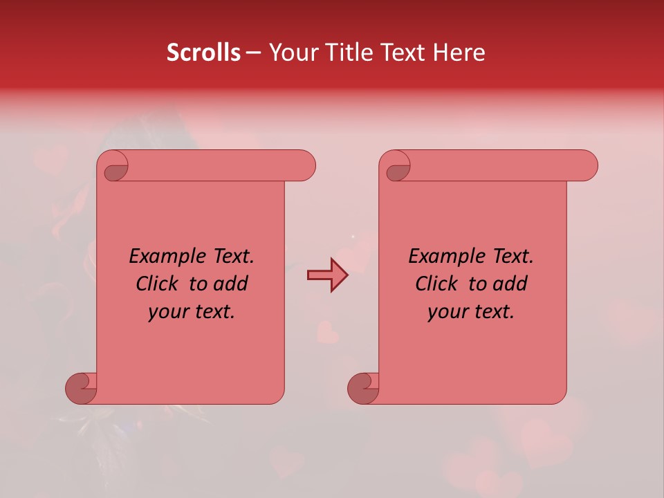 Event Valentine's Flower PowerPoint Template