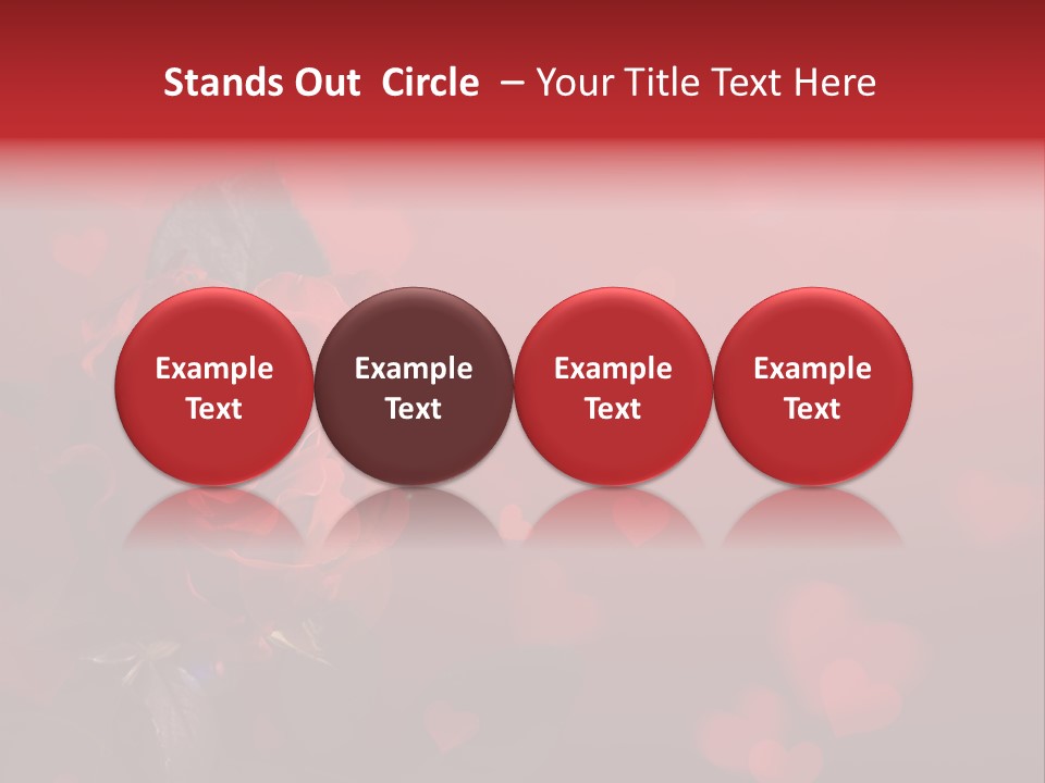 Event Valentine's Flower PowerPoint Template