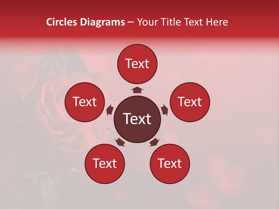 Event Valentine's Flower PowerPoint Template