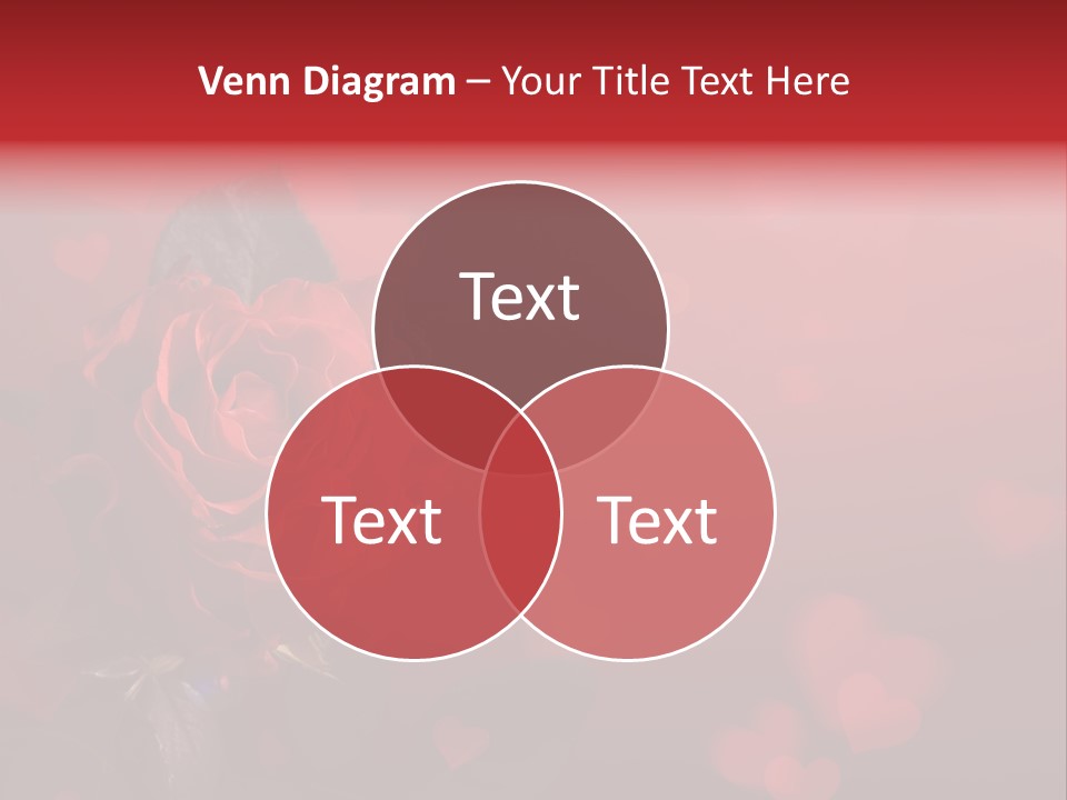 Event Valentine's Flower PowerPoint Template