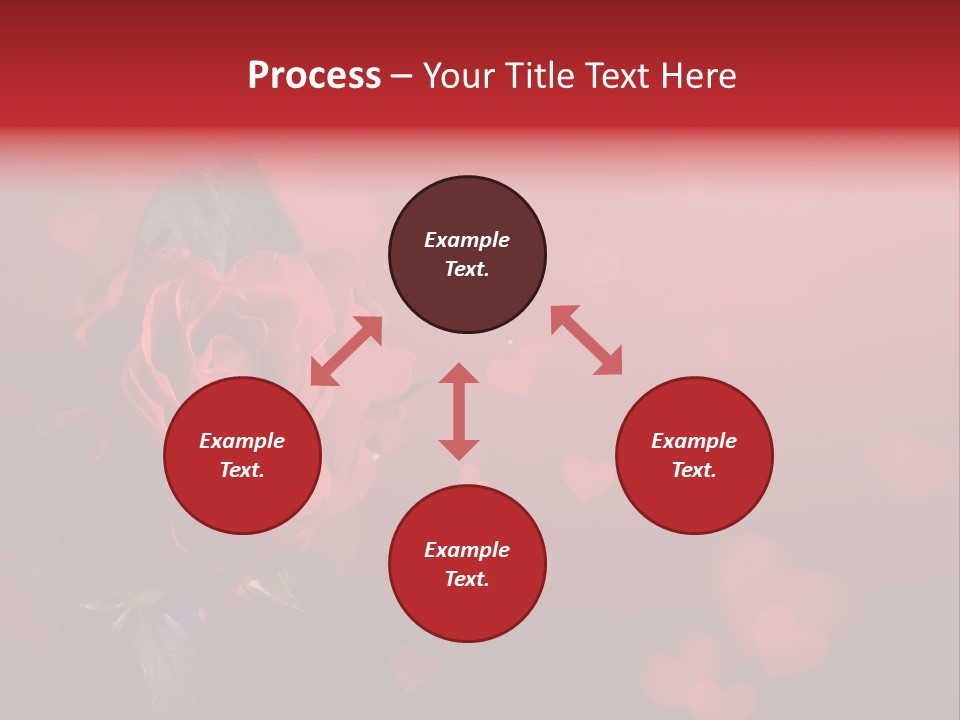 Event Valentine's Flower PowerPoint Template