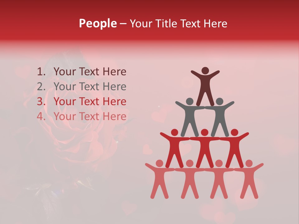 Event Valentine's Flower PowerPoint Template