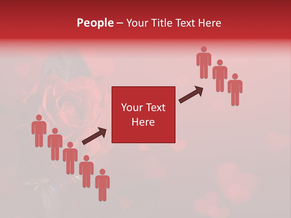 Event Valentine's Flower PowerPoint Template