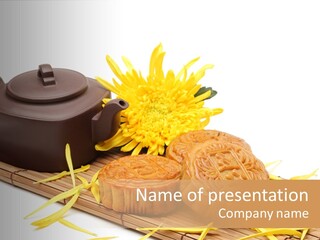 Celebration Festival Chrysanthemum PowerPoint Template