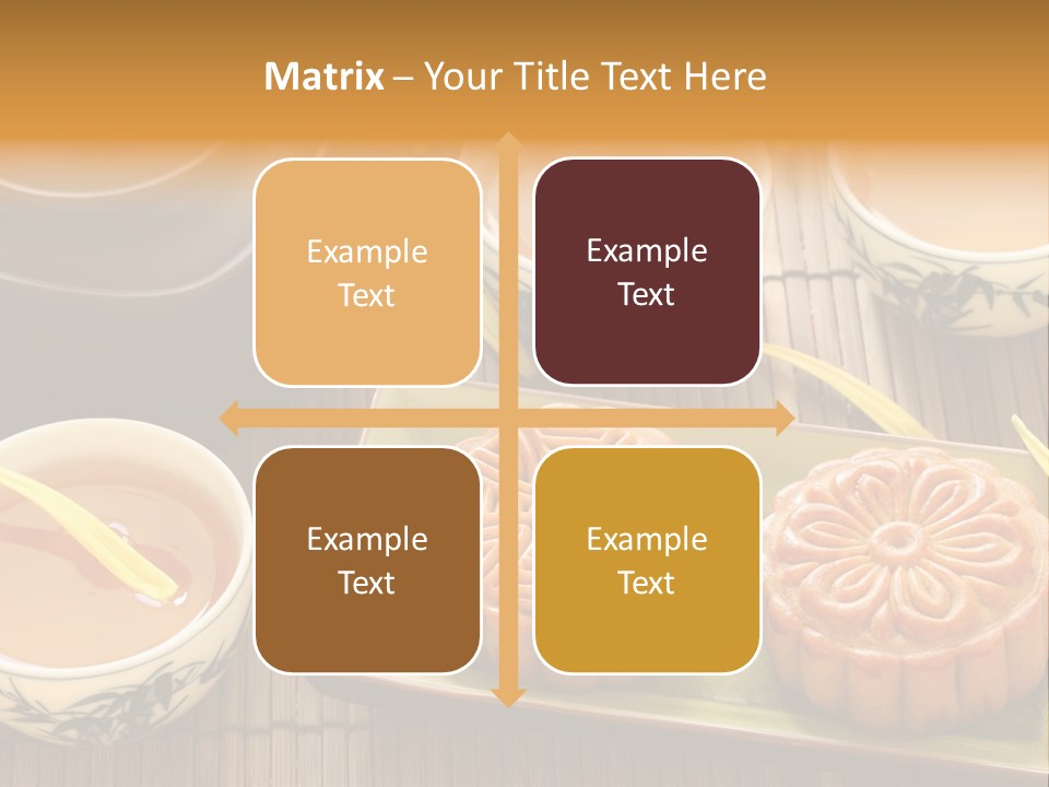 Decoration Chinese Almond PowerPoint Template