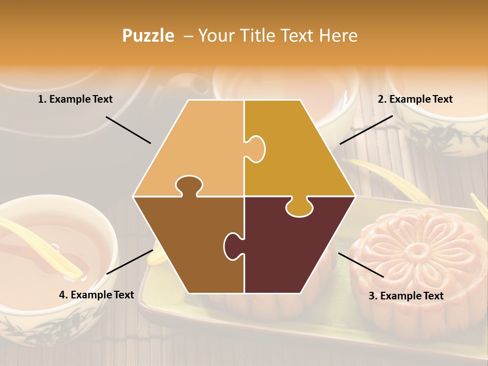 Decoration Chinese Almond PowerPoint Template