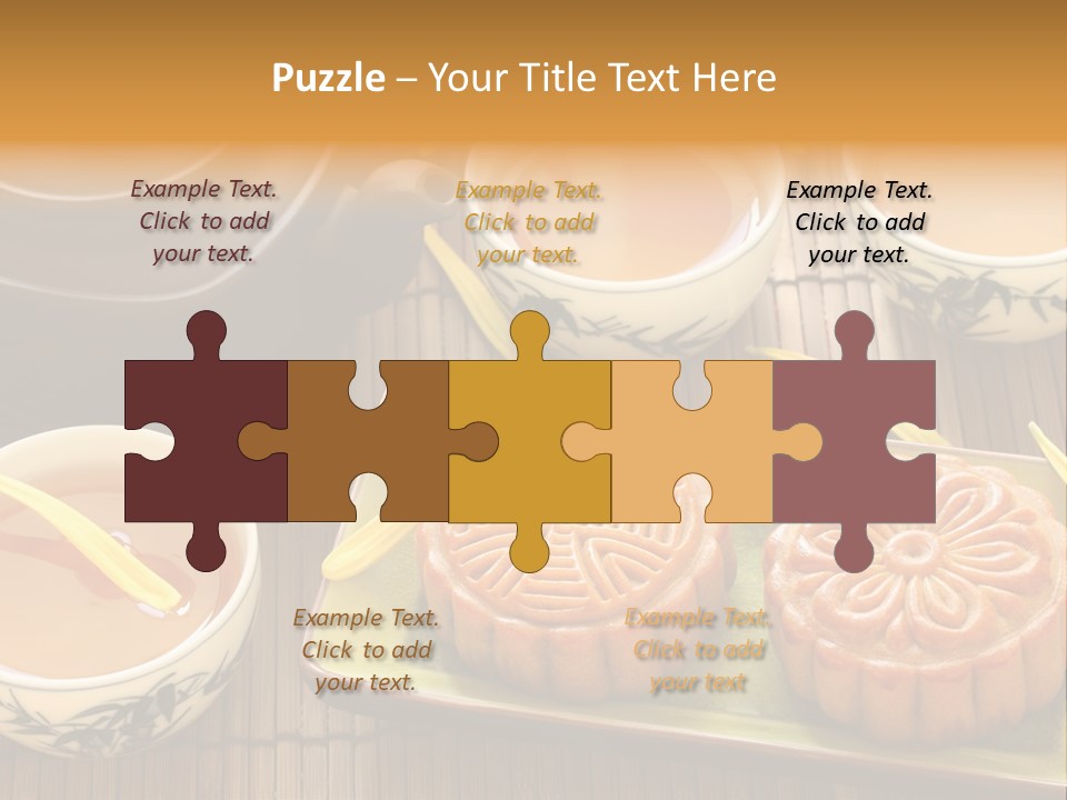 Decoration Chinese Almond PowerPoint Template