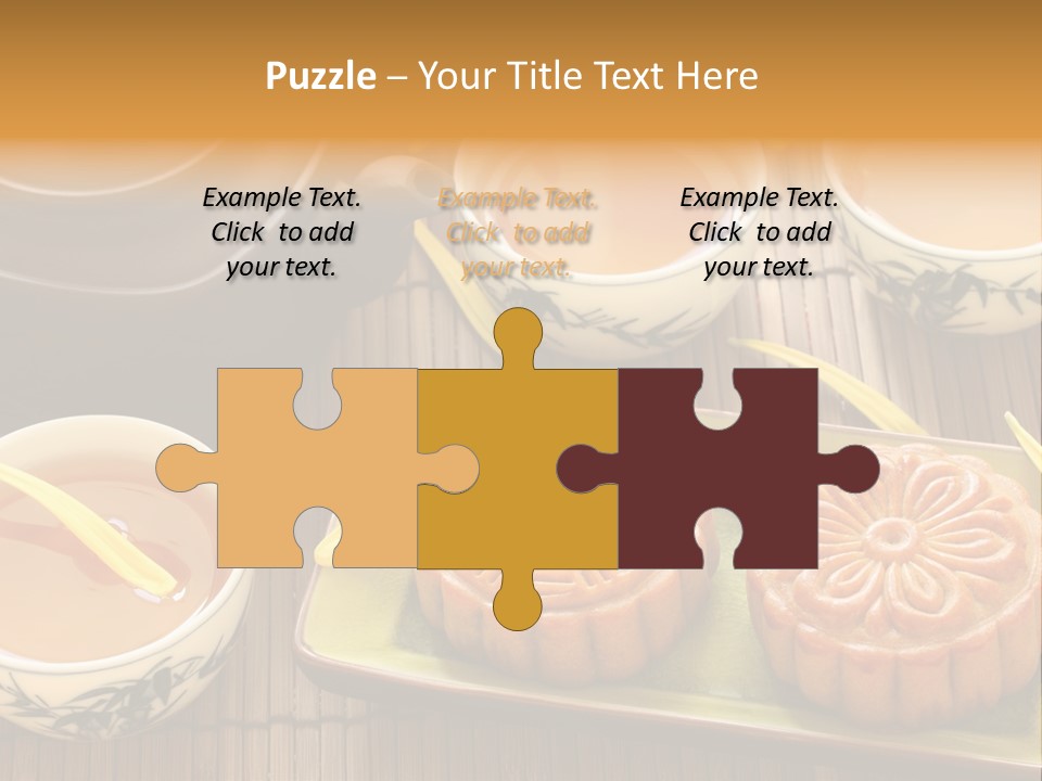 Decoration Chinese Almond PowerPoint Template