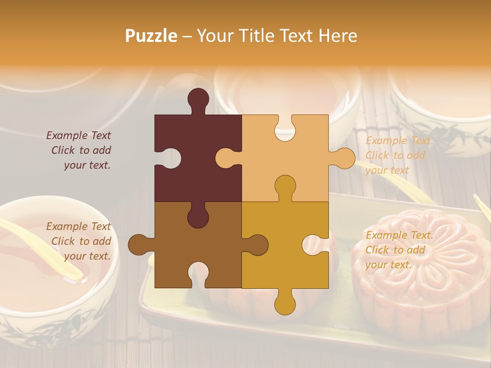 Decoration Chinese Almond PowerPoint Template