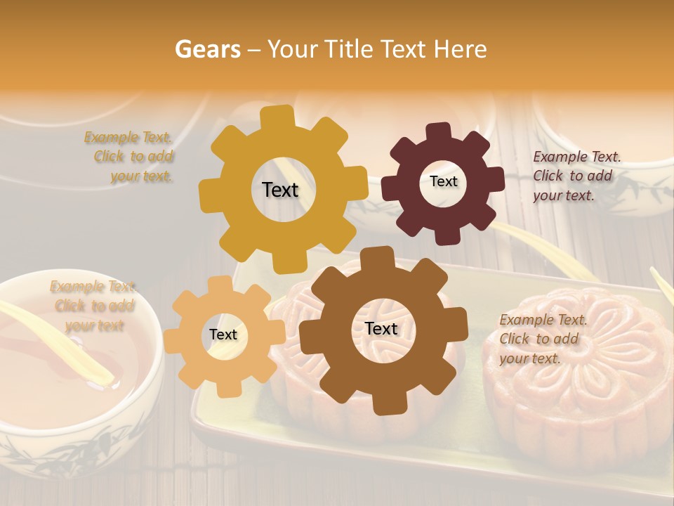 Decoration Chinese Almond PowerPoint Template