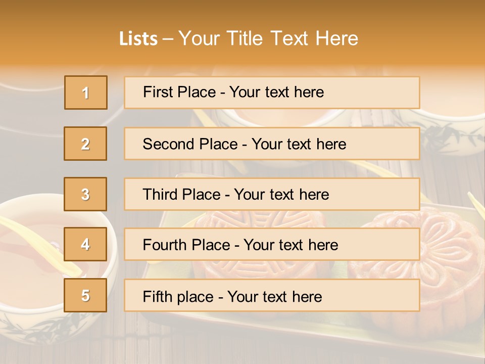 Decoration Chinese Almond PowerPoint Template