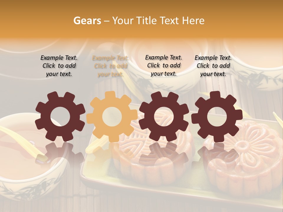 Decoration Chinese Almond PowerPoint Template