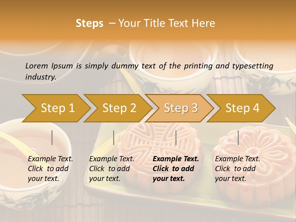 Decoration Chinese Almond PowerPoint Template