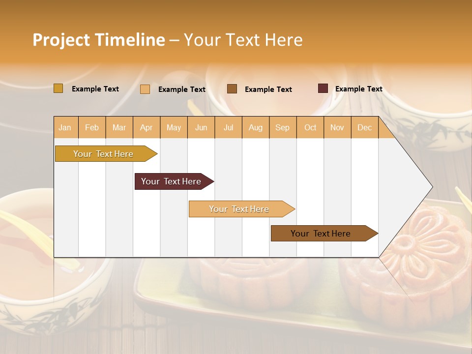 Decoration Chinese Almond PowerPoint Template