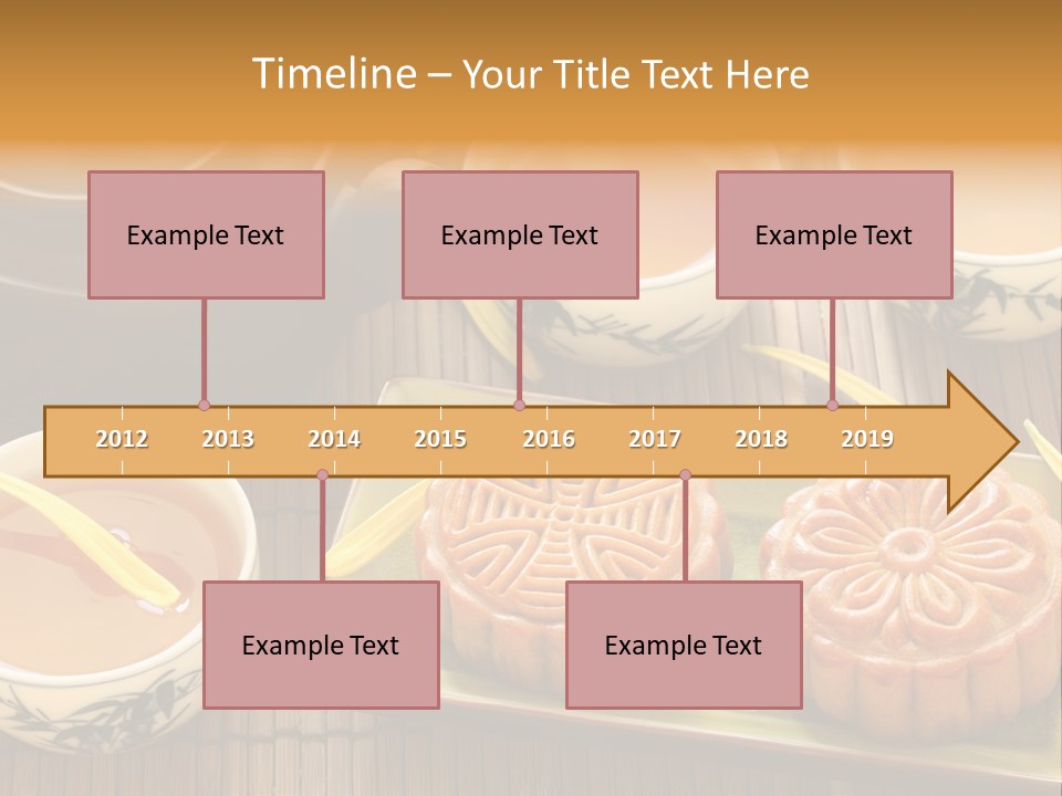 Decoration Chinese Almond PowerPoint Template