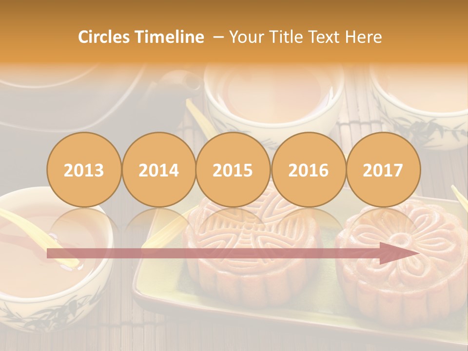 Decoration Chinese Almond PowerPoint Template